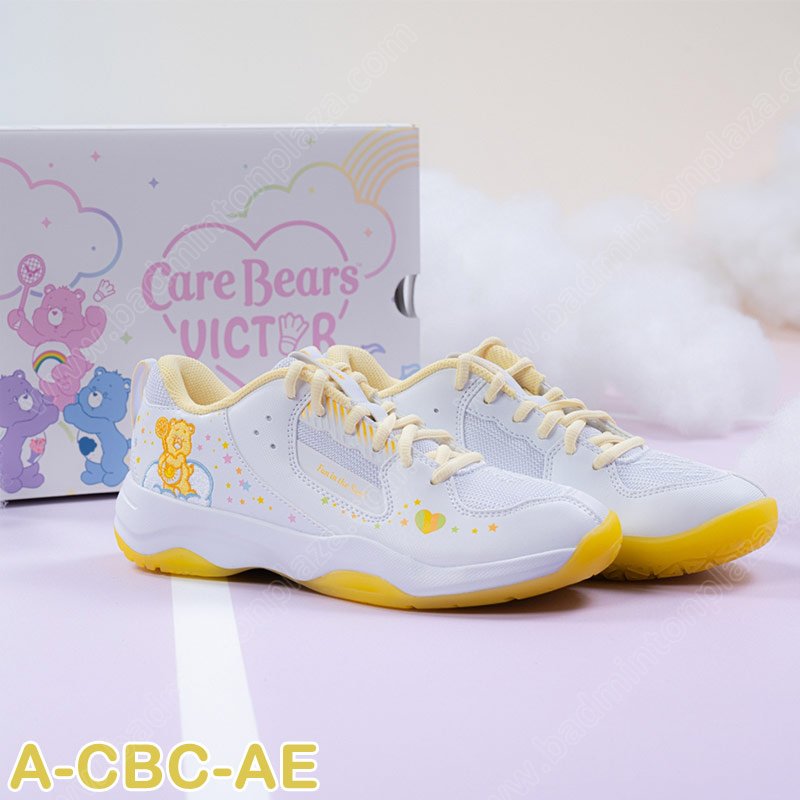 รองเท้าแบดมินตัน วิคเตอร์ X Care Bears สีขาว/เหลือ