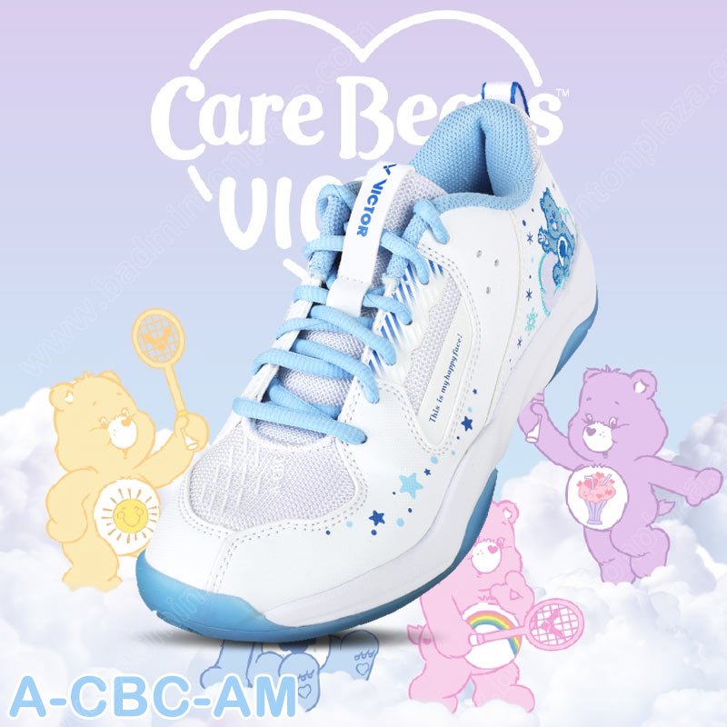 รองเท้าแบดมินตัน วิคเตอร์ X Care Bears สีขาว/ฟ้า (