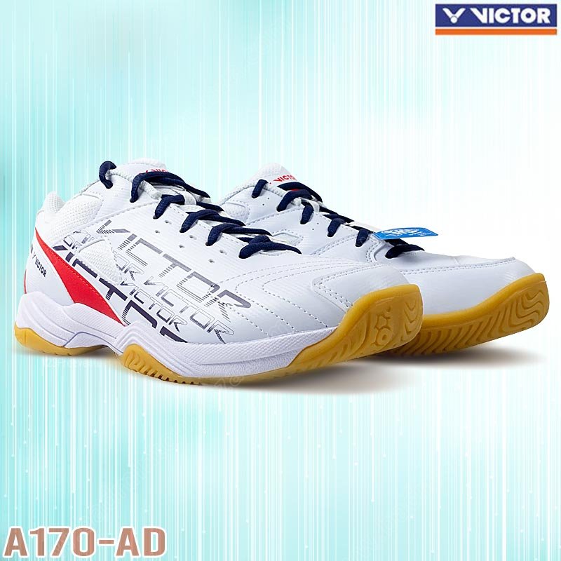 Victor A170 Badminton Shoes Wide White/Red (A170-AD)