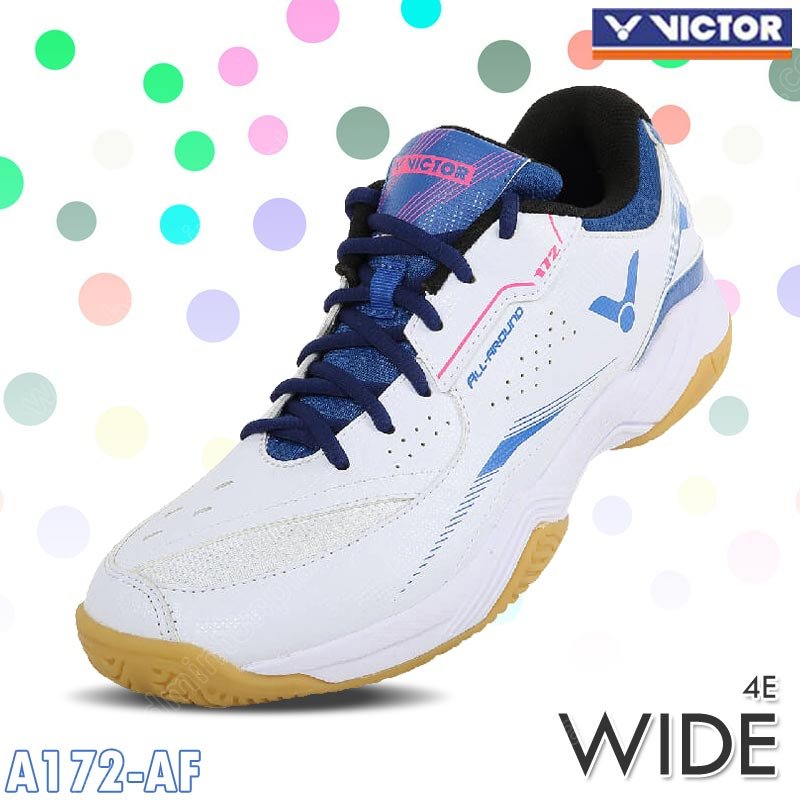 Victor A172 Badminton Shoes Wide White/Blue (A172-AF)