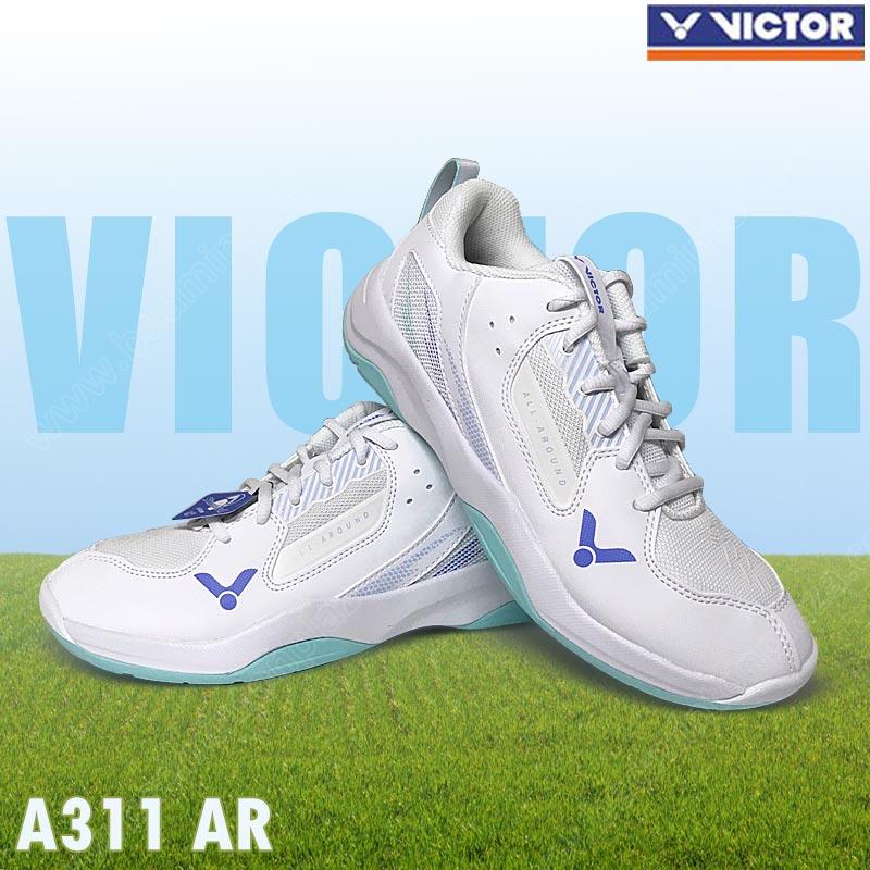 Victor A311 Badminton Shoes White/Aqua Green (A311-AR)