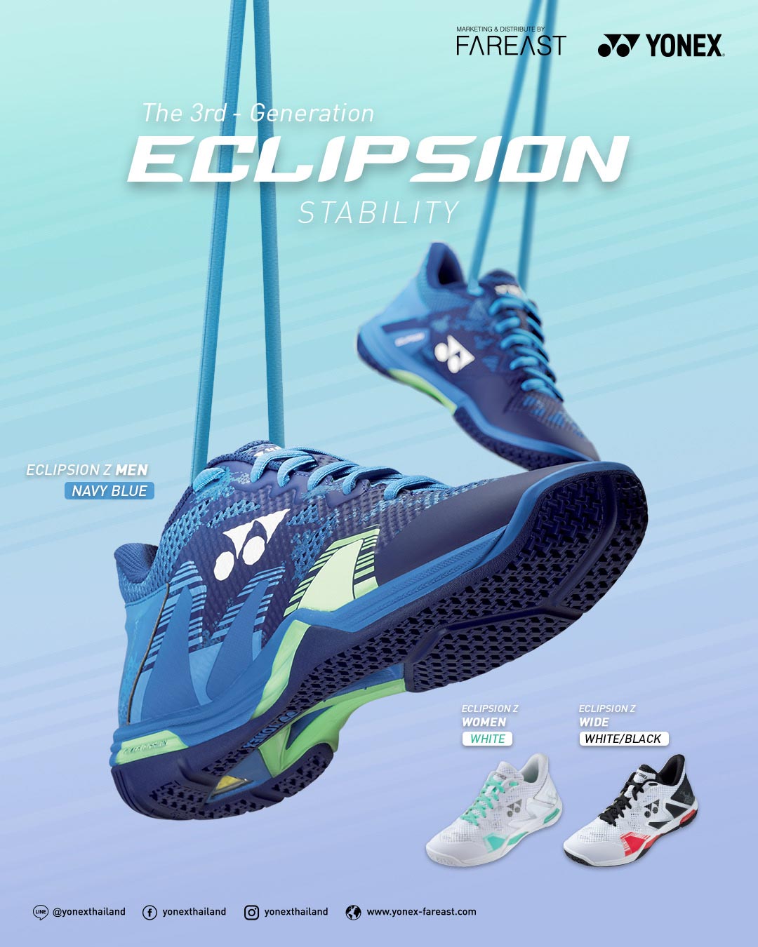 Badminton Shoes - YONEX - Men's / Unisex - YONEX POWER CUSHION ...